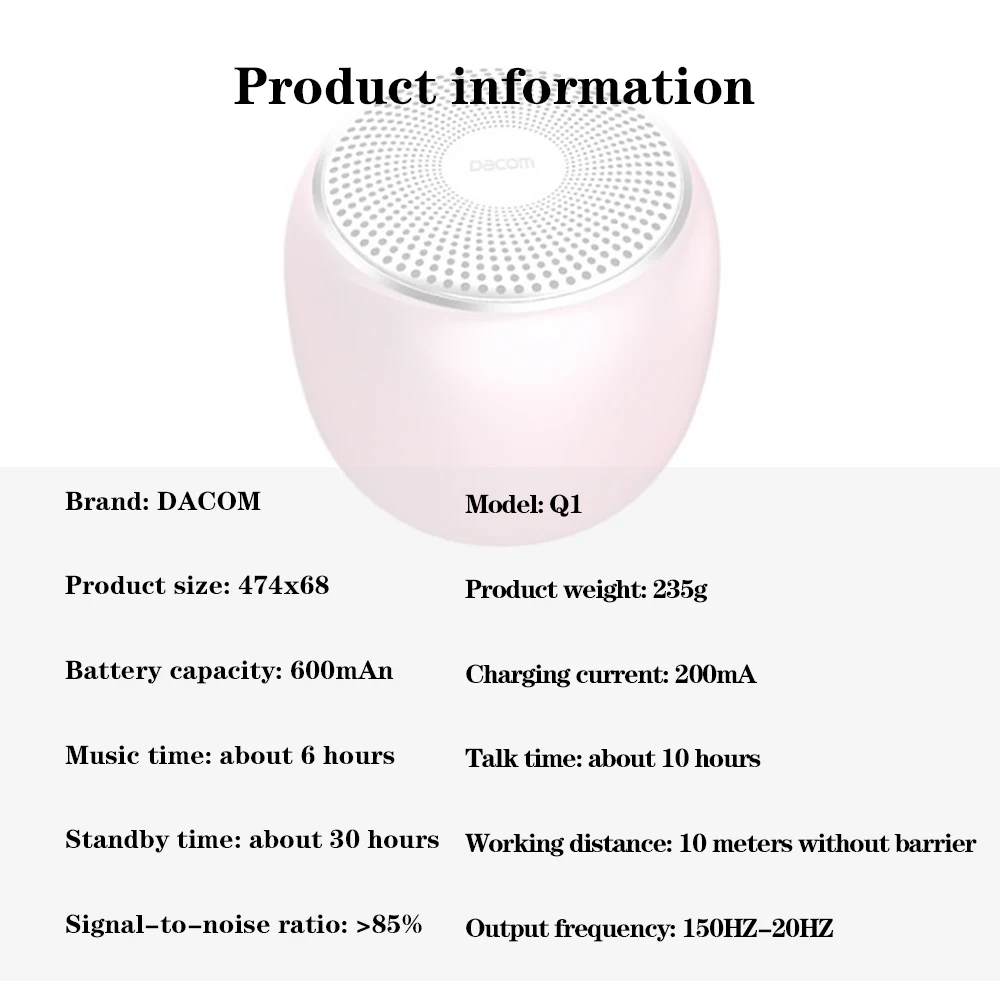 Мини Bluetooth динамик портативный беспроводной динамик бас стерео резонирующий корпус сабвуфера Аудио AUX MP3 музыкальный плеер для IPhone 7