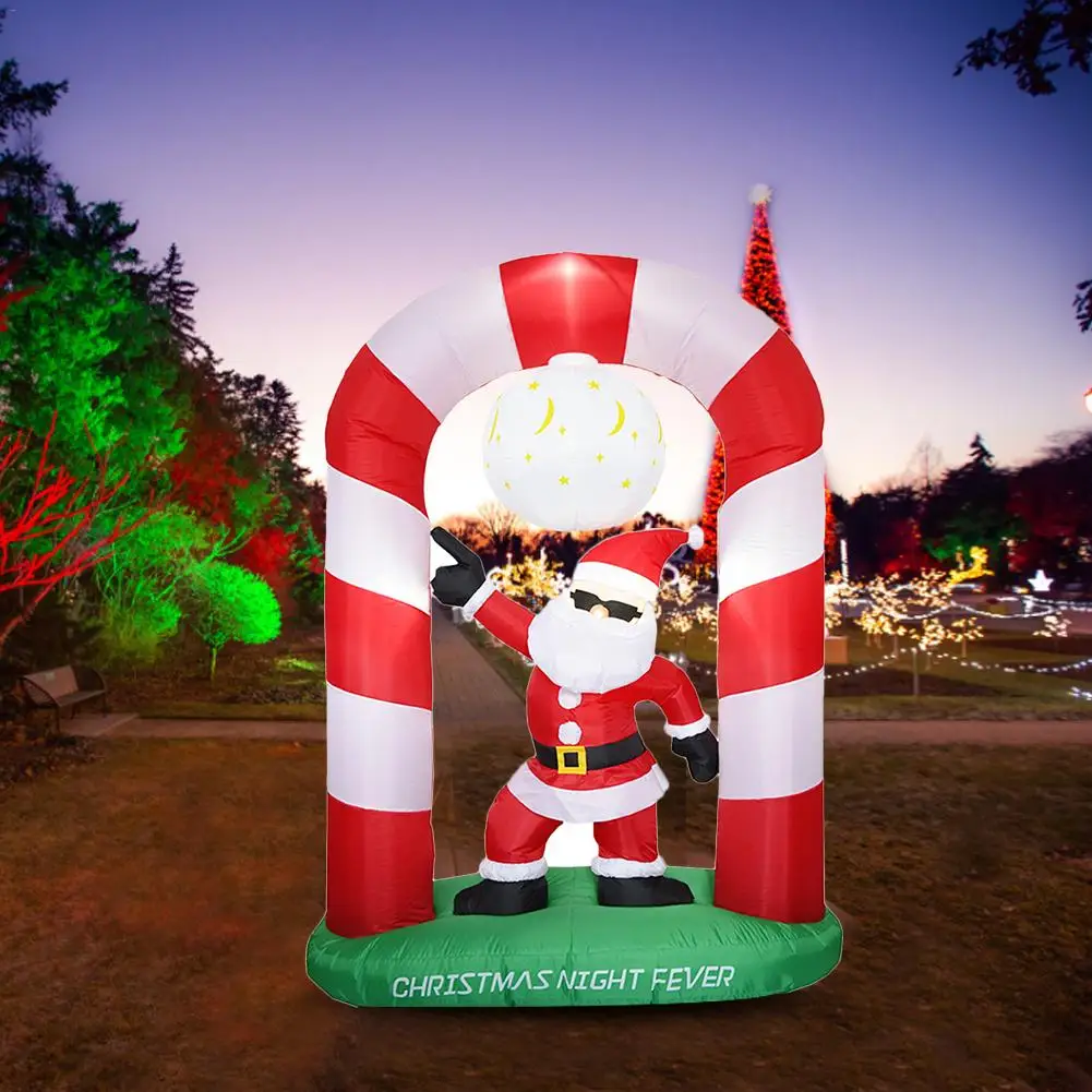 

Giant Arch Cool Santa Claus Christmas Inflatable 2.4M Kids Toy Garden Yard Archway Ornaments Venue Layout Welcome Props Model