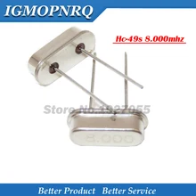 20 штук Hc-49s 8,000 МГц 8 МГц HC49S 8 м 49S кварцевый кристаллический осциллятор, резонатор
