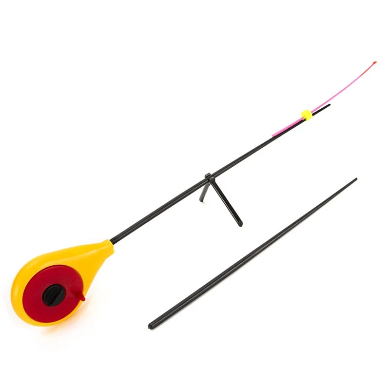 

Winter Mini Ice Fishing Rod Portable Plastic Fishing Rod Travel Sea Freshwater Fishing Accessories Yellow