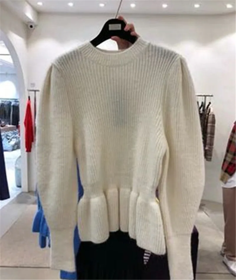 

Women Casual Sweater Autumn Winter Korean Style Sweet O-neck Princess Knit Candy Color Slim Bottoming Pullover Jumpers 5A035