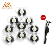 8 пар/лот 3d норковые ресницы накладные ресницы оптом Толстые Длинные Накладные ресницы для макияжа инструменты для наращивания