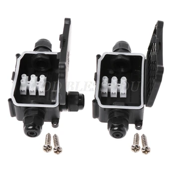 

2/3Way IP66 Outdoor Waterproof Cable Connector Junction Box With Terminal 450V Drop Shipping