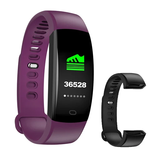 with black strap F64 фитнес-браслет умный Браслет для здоровья gps водонепроницаемый браслет Смарт с измерением давления IP68 Водонепроницаемые gps часы - Цвет: with black strap