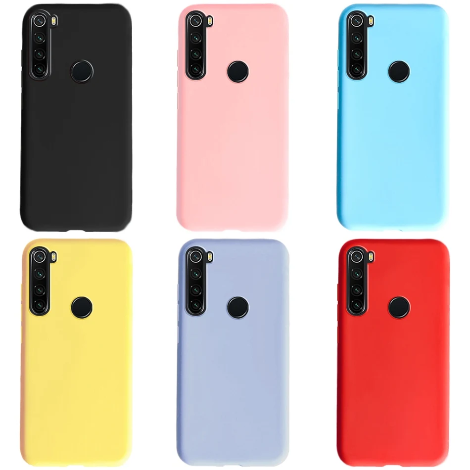 Custodia In Silicone Per Xiaomi Redmi Nota 8 T Caso Redmi Nota 8 T Globale Versione Di Colore Della Caramella Molle Della Cassa Del Telefono Copertura