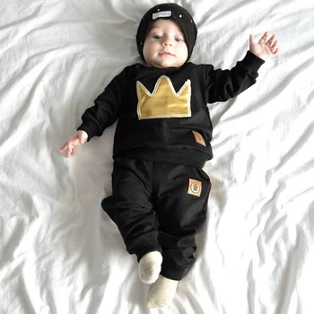 

Infant Newborn Baby Girls Boys Spring Autumn Ribbed Solid Clothes Sets Long Sleeve Bodysuits + Elastic Pants 2PCs Solid Outfits