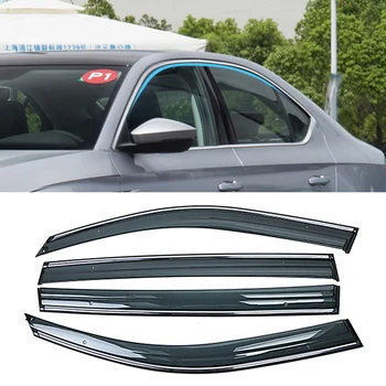 

For SKODA Superb B8 3V 2015 2016 2017 2018 2019 Auto Car Window Sun Rain Shade Visors Shield Shelter Protector Cover Trim Frame