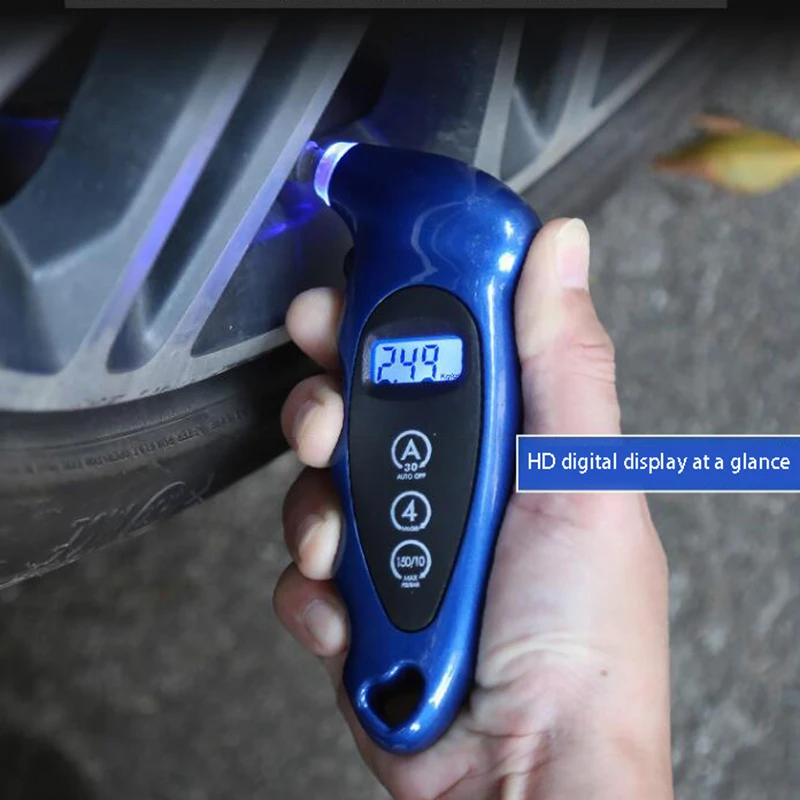New Tire Air Pressure Gauge Digital Car Bike Truck Auto Lcd Meter