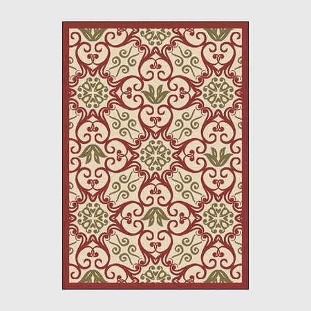 Carpet2 Европейский стиль, цветочный принт, ковры, Современная гостиная, спальня, диван-стул, нескользящий коврик, утолщенные ковры для гостиной, художественный Декор - Цвет: Carpet2