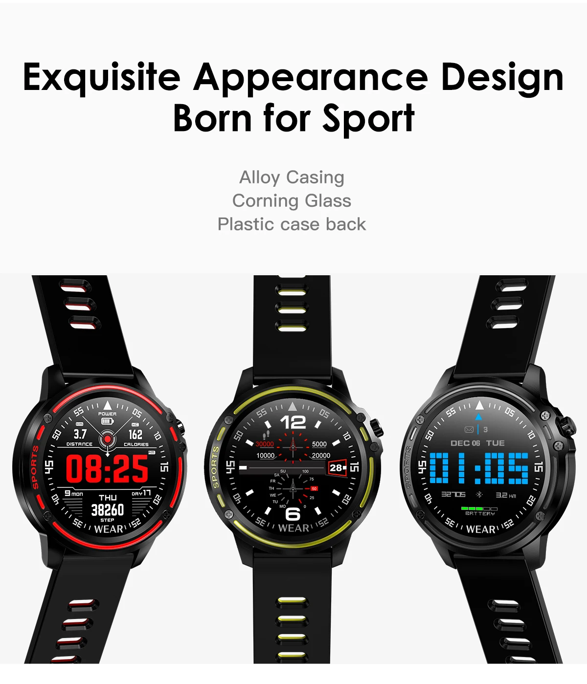 Мужские и женские Смарт-часы L8 Montre Homme Amazfit часы 2 Verge 2 Relog Xiomi Amazfit 2 Amazfit Health Elari Saat