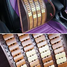 Прямая поставка, сетчатый бамбуковый коврик 40*40 см для автомобильного сиденья, поясничный массажер для спины, поясная подушка, автомобильные аксессуары