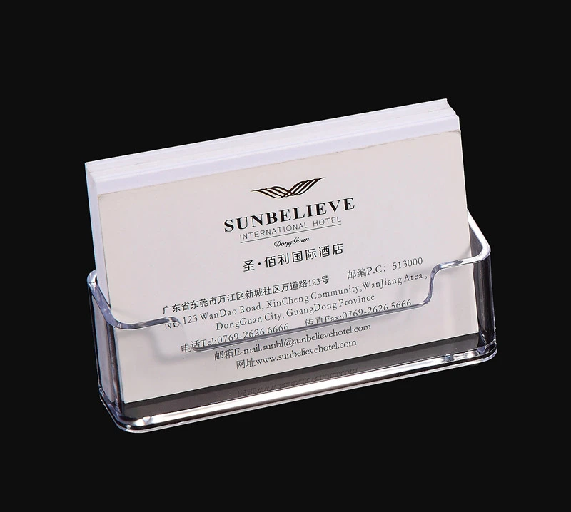 Business & Industrial business card wallet Clear Desktop Business Card Holder Display Stand