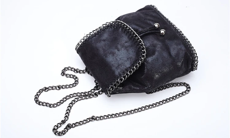Женский роскошный брендовый рюкзак, ПВХ сумка на плечо с цепочкой, модный дизайн, школьные сумки для девочек, женские складные сумки