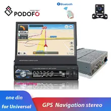 Podofo " Android Mirror Link автомобильное радио MP5 плеер Bluetooth gps DVD AUX-IN/FM Авторадио Мультимедиа для универсального аудио стерео