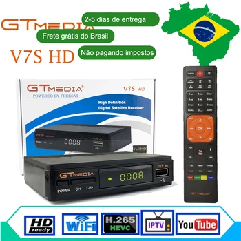 

DVB-S2 Gtmedia V7S HD Satellite decoder 1080P DVB-S2 GT Media V7S HD Include USB Wifi H.265 TV Box Powered by Freesat v7 No app