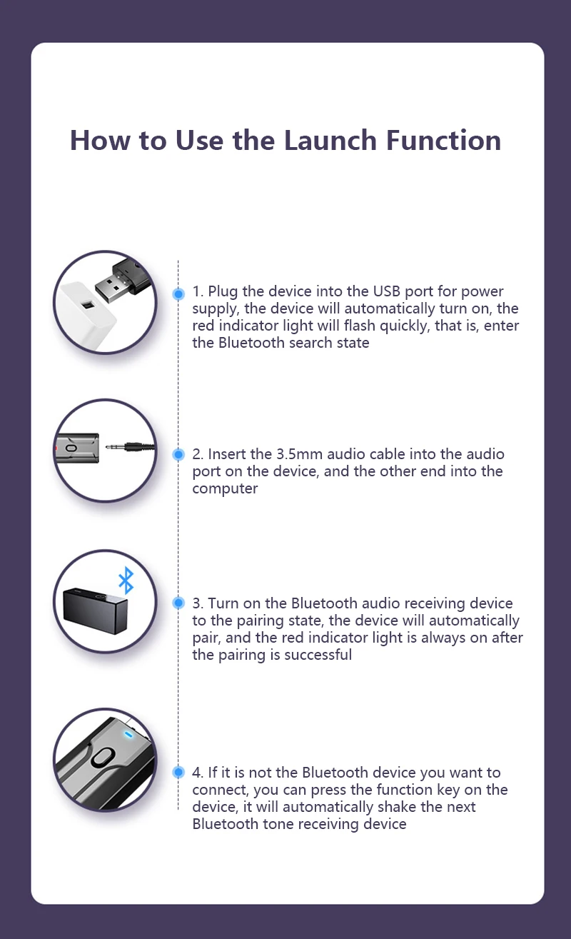 USB Bluetooth 5 0 аудио приемник передатчик 4 в 1 Мини 3 мм разъем AUX RCA стерео музыка