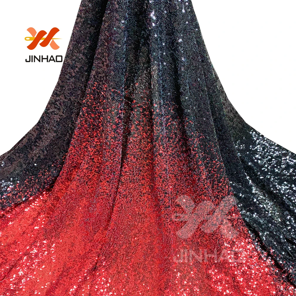 1 ярд блесток ткань градиентная четырехсторонняя эластичная блестящая ткань Высокое качество шнур кружевная ткань
