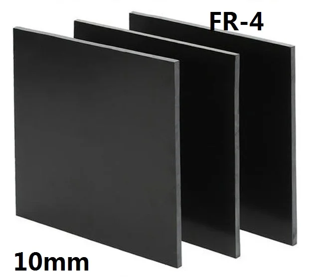 10mm thick black FR4 fiberglass sheet glass fibre plate GFRP GF board black epoxy plate FR4