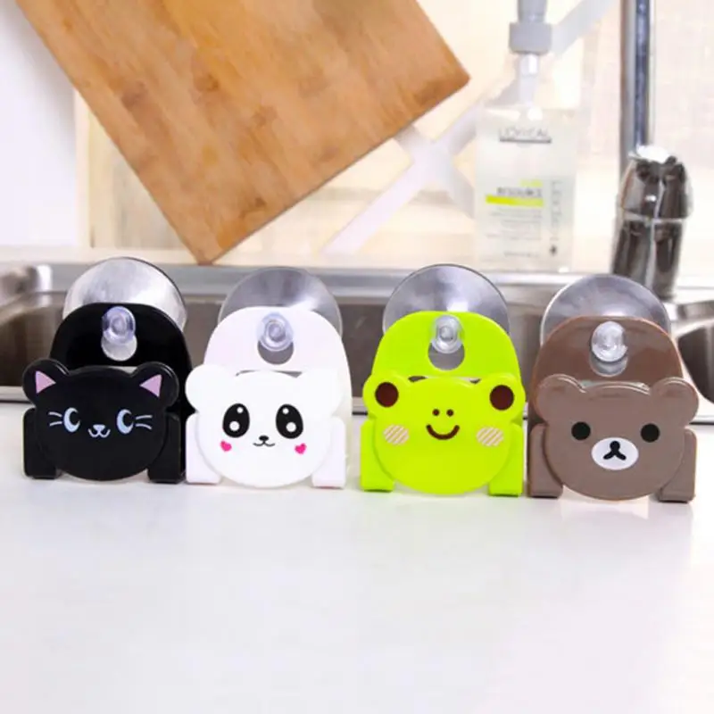 Suction Cup Sponge Storage Holder Kitchen Sink Soap Rack Drain Organizer Drainer Bathroom Accessories | Дом и сад