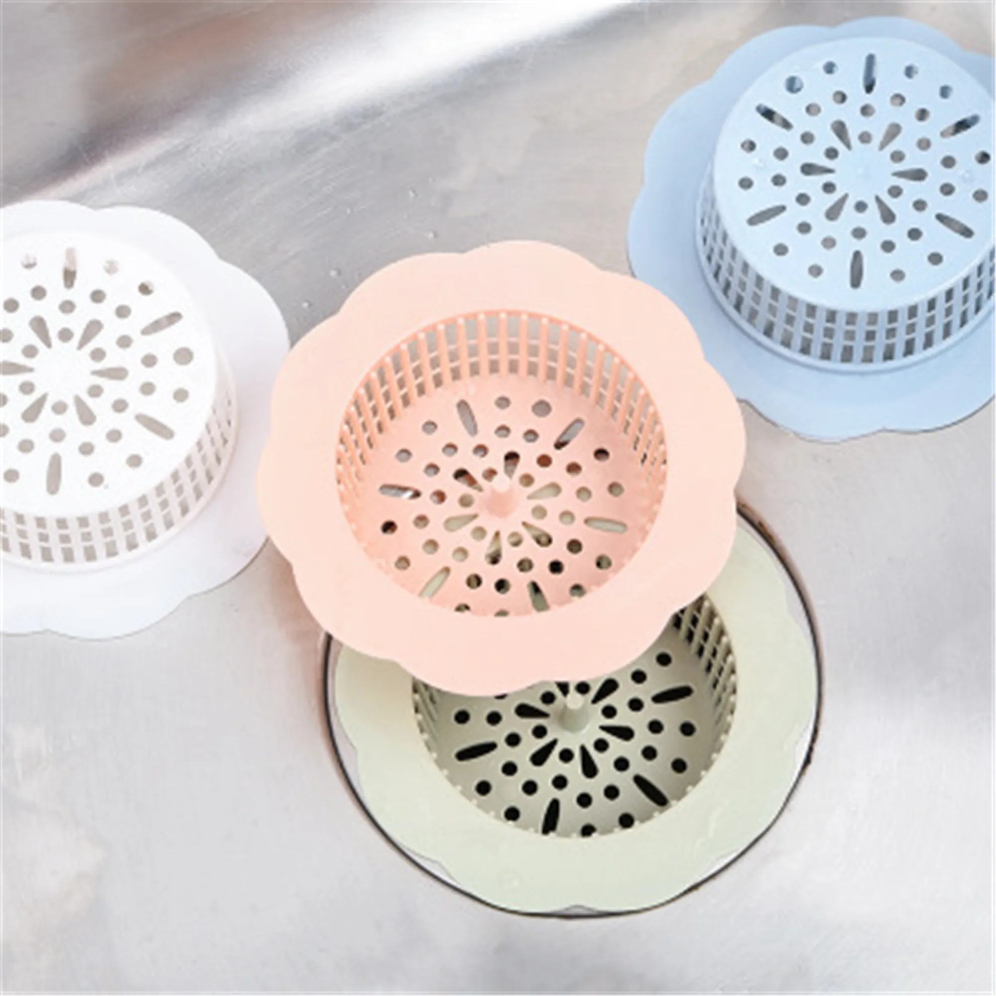 Sink Strainer Drain Hair Stopper Cover Silicone Bathroom Kitchen Shower Anti-Clogging Shield Wash Bowls Sinks Bath Tubs | Дом и сад