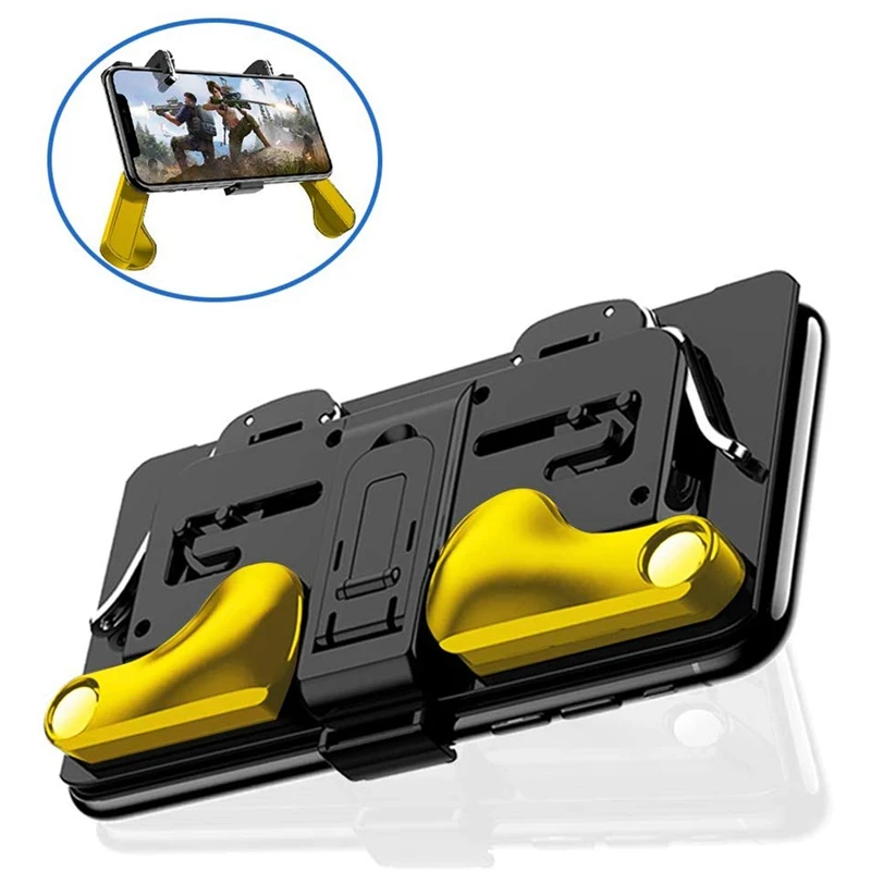  H8 for PUBG Game Controller Gamepad Metal Trigger Shoot Free Fire Gamepad Joystick for IOS Android 