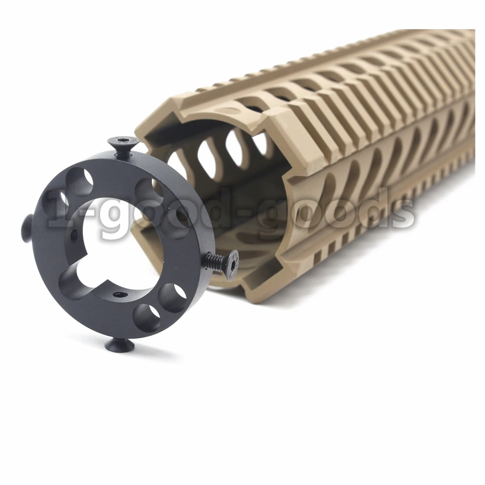 " 10" 1" Передняя крышка бесплатно поплавок Quad Пикатинни Handguard устанавливается на стандартный Карабин Длина AR15 M16 винтовки Tan