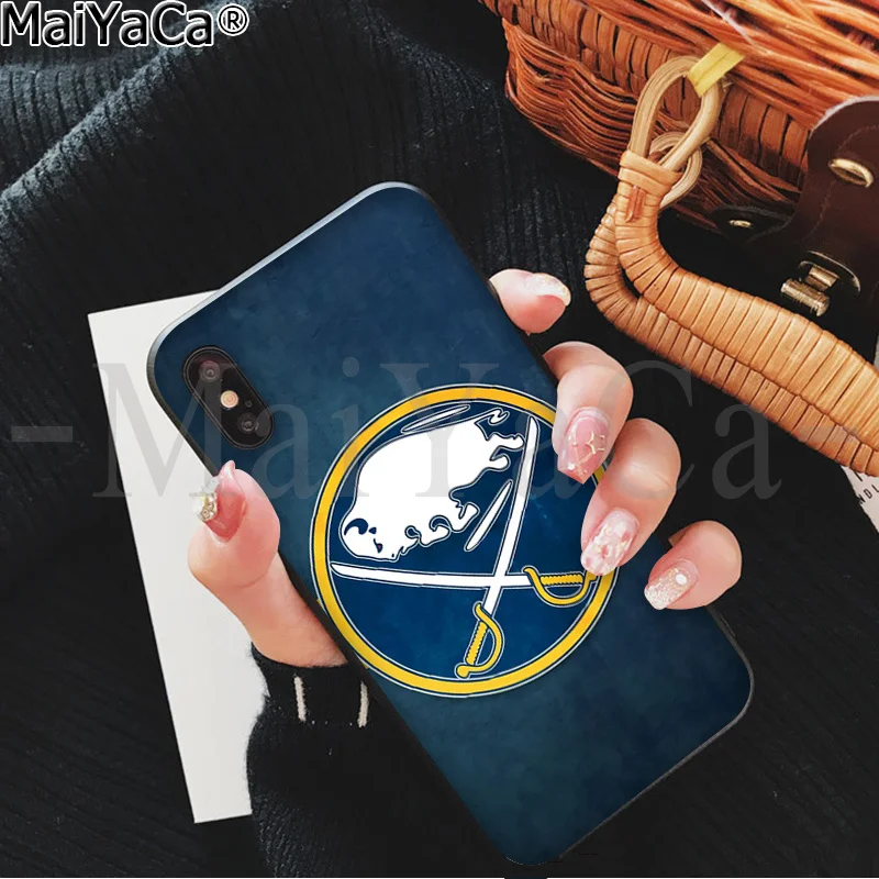 MaiYaCa Buffalo Sabres Новинка чехол для телефона Fundas чехол для Apple iPhone 8 7 6 6S Plus X XS MAX 5 5S SE XR 11 11pro