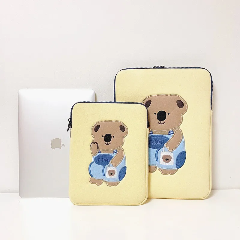 

ipad pro case fashion cartoon cute air 1/2/3/4 9.7 10.2 10.5 11 inch girls tablet sleeve liner storage pouch 13inch laptop bag