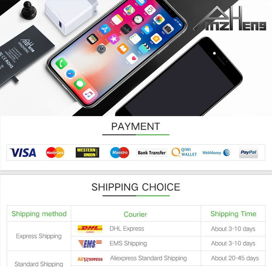 PINGZHENG 1pcs Waterproof Phone Sticker For iPhone 7 6s 8 Plus X XS MAX XR Sticker LCD Screen Tape Adhesive Glue Tape Repair Set (15)