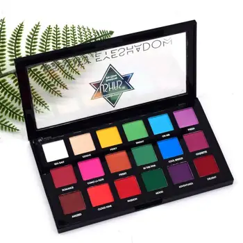 

USHAS Color Eyes Hadow 18 Color Nude Full Matte Makeup Eyeshadow Palette Waterproof Not Blooming Eyeshadow Makeup Tray TSLM1