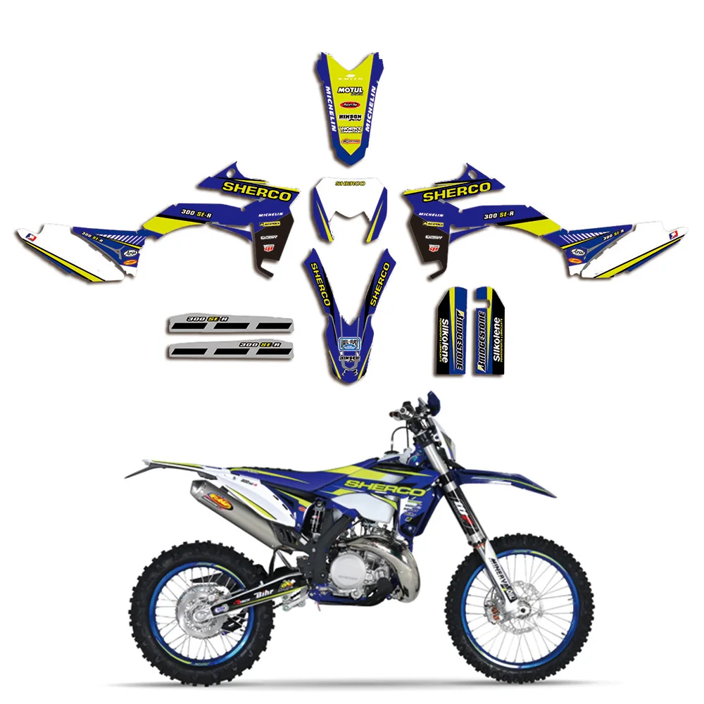 Motorcycle Sticker Graphic Decal Kit DECO For Sherco SE SEF SEF-R  SE-R SER 125 250 300 450 2013 2014 2015 2016