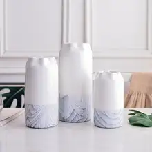 Белые вазы в современном стиле керамические украшение для гостиной