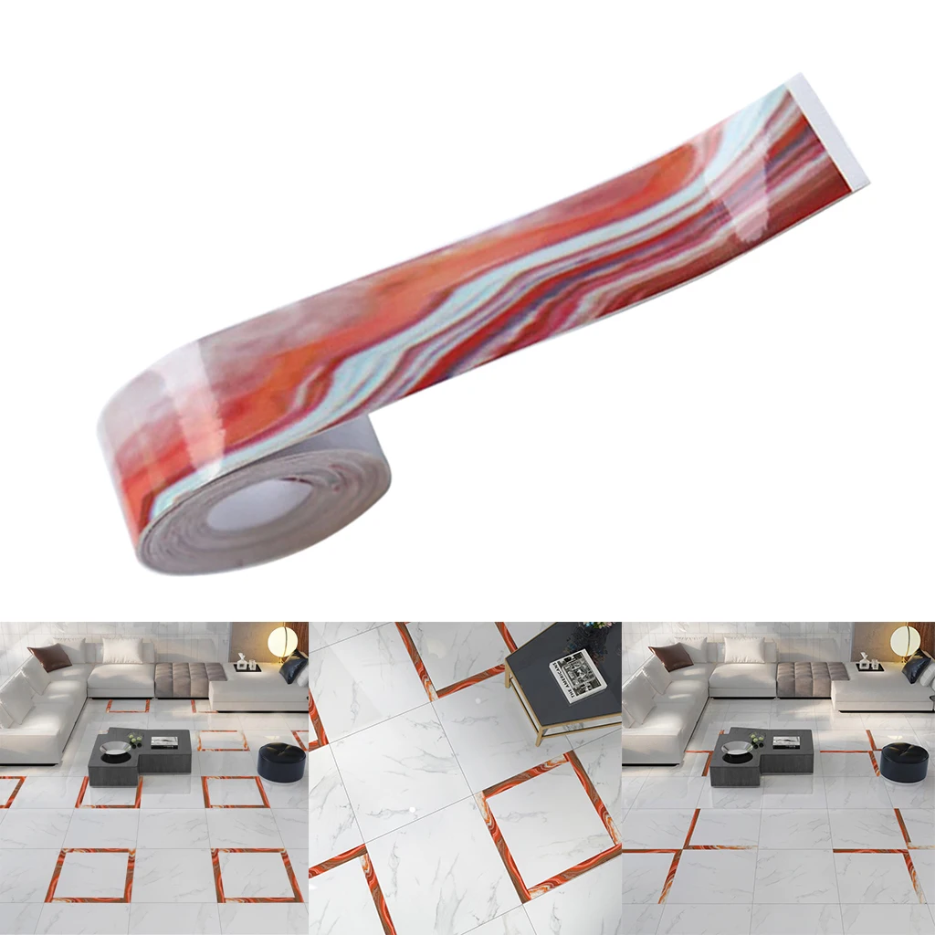 Self Adhesive Waterproof Bathroom PVC Wall Sticker Tile Gap Sticker Tape