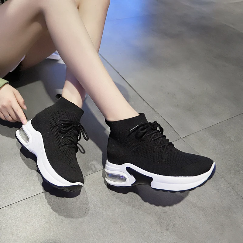 Tenis Mujer; коллекция года; sapato feminino; женская обувь для тенниса; Tenis Blancos; тканые кроссовки; спортивная обувь на платформе; Chaussure Femme; 0