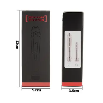 ANAL Enema Cleaning Shower Stainless Steel Colonic Douche Nozzle Vaginal Wash  adult toys  gold butt plug 5