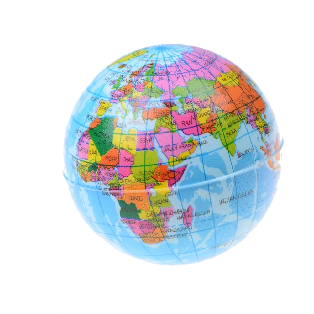 AACAR 1 шт. карта мира мягкая пена земной шар рука наручные упражнения снятие стресса сжимает мяч из пены