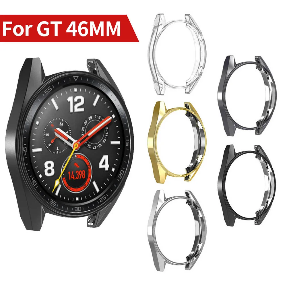 2 шт. чехол для часов huawei Watch GT 2 46 мм Чехол Мягкий Силиконовый ТПУ защитный чехол для часов защитная рамка для huawei GT2 42 мм