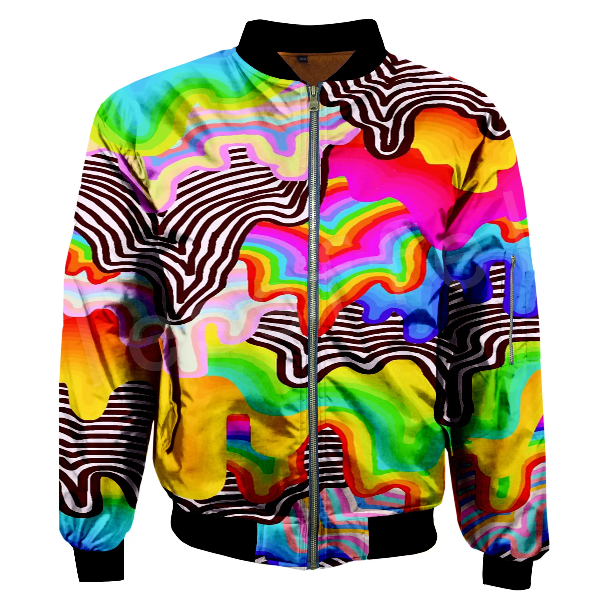 Tessffel New Fashion Harajuku Oli printing Art illusion Funny Colorful Men/Women 3DPrint Zipper/Hoodies/Hoodie/Bomber Jackets s3