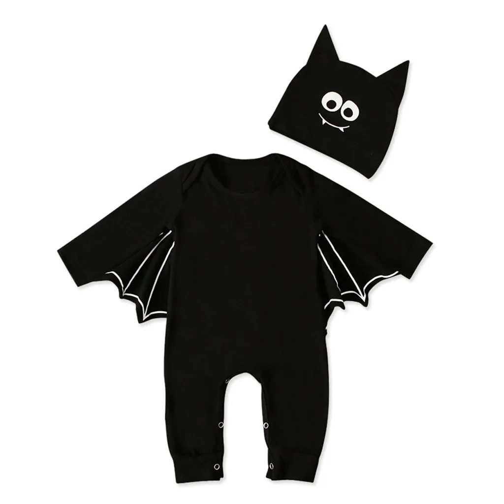 Baby Clothes Newborn Baby Boy Girl Halloween Cosplay Costume Romper Jumpsuit Hat Outfits Set Baby Girl Romper Ropa Recien Nacido