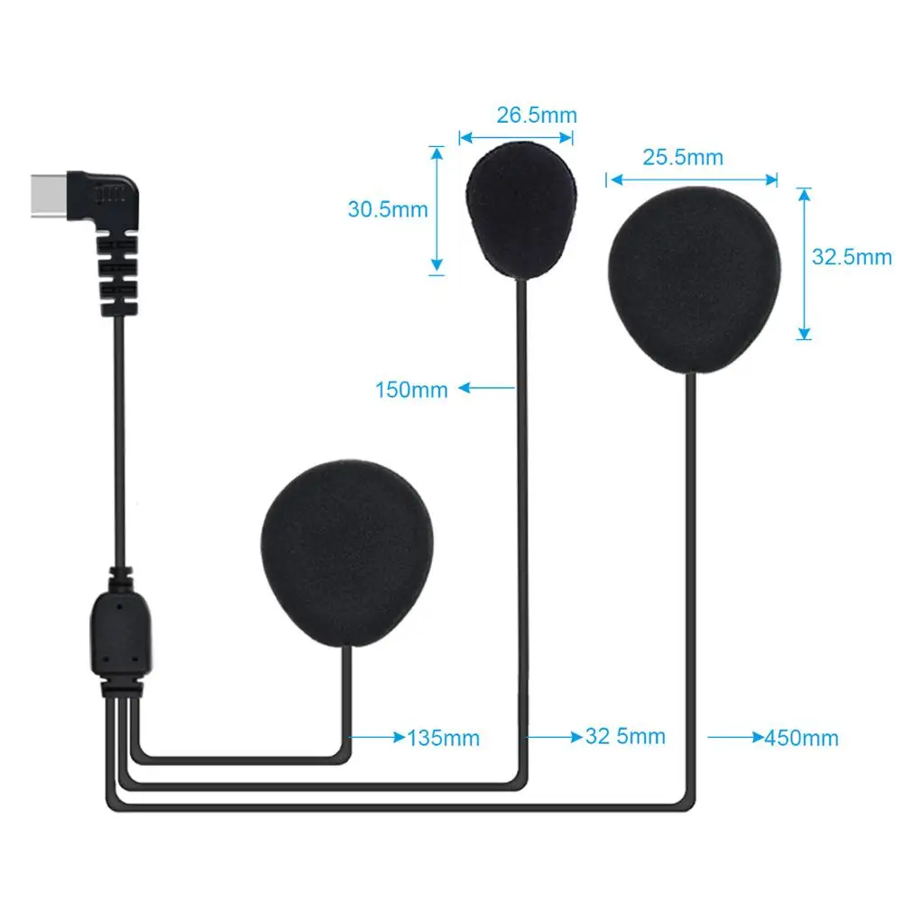 1 шт. Fodsports BT-S2 мотоциклетный Bluetooth шлем домофон мото гарнитура 1000 м Водонепроницаемый IPX6 мотоцикл BT переговорные FM радио - Цвет: soft microphone