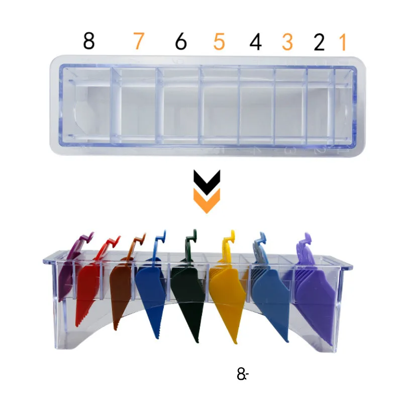 1 шт. 8 10 сеточная Базовая коробка для универсальной машинки для стрижки волос предельный гребень направляющая насадка Размер Парикмахерская Замена салонный инструмент для укладки волос