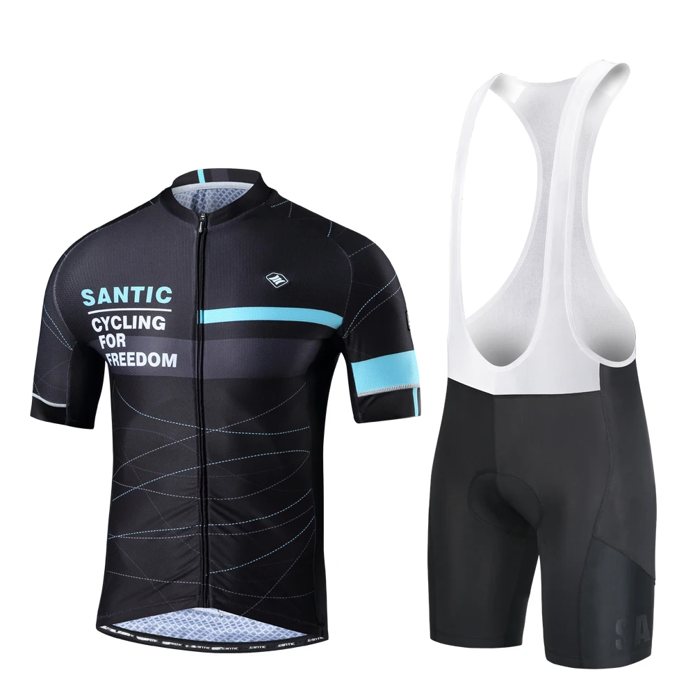 

Santic Men Cycling Sets Summer Cyling Jersey Bib Shorts suits MTB Bicycle Clothes Riding Maillot Ciclismo Bike Clothing Set