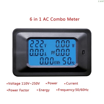 

20/100A AC LCD Digital Panel Power Watt Meter Monitor Voltage KWh Voltmeter Ammeter PXPC