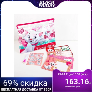 

Educational kit in PVC folder with stickers, cats aristocrats