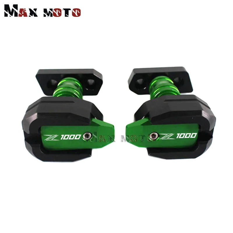 Для KAWASAKI Z1000 Z 1000 2007 2008 2009 Мотоцикл CNC защита от падения Рамка слайдер Накладка для защиты от падения для обтекателя протектор - Цвет: Green