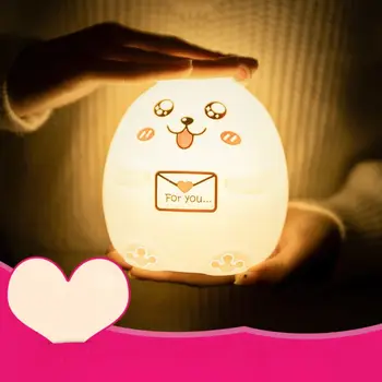 

Kids Cute Bear Night Light Tap Sensor Switch 7 Colors Bedside Lamp for Bedroom