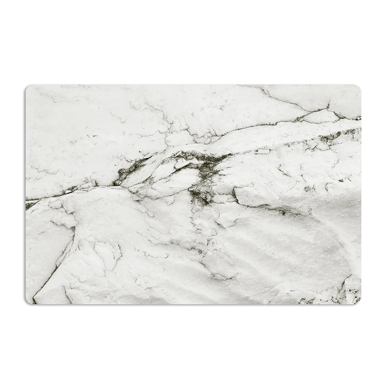 2Pcs Placemat Marble Pattern Stripe PVC Mat Table Mats Plate Dish Pads Non-Slip Dishware For Kitchen for Dining Table Decoration