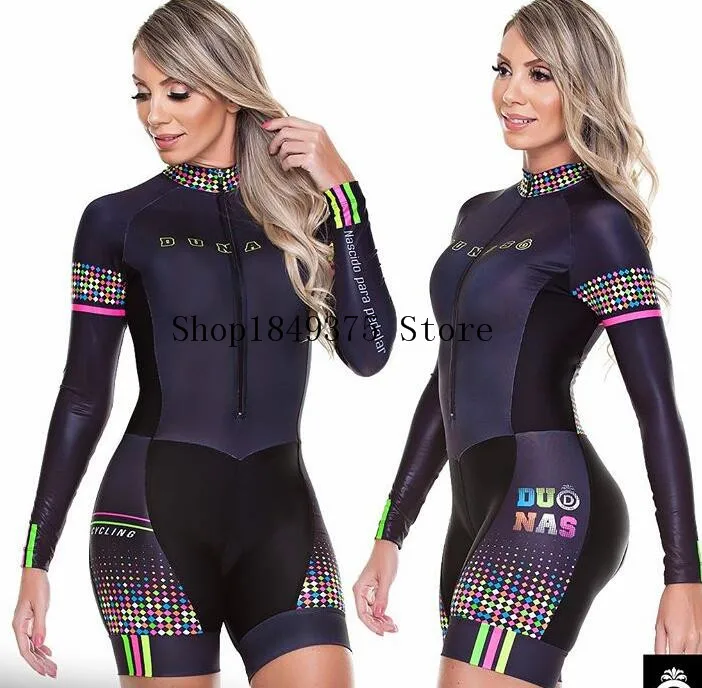 2020 Pro Team триатлон костюм женский длинный рукав Велоспорт Джерси Skinsuit комбинезон