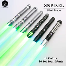 

X-TREXSABER NEO SNPIXEL Blaster Metal Hilt 12 Colors Heaving 16 Set Soundfonts Toys Cosplay New Year Gift Laser Light TXQ Saber