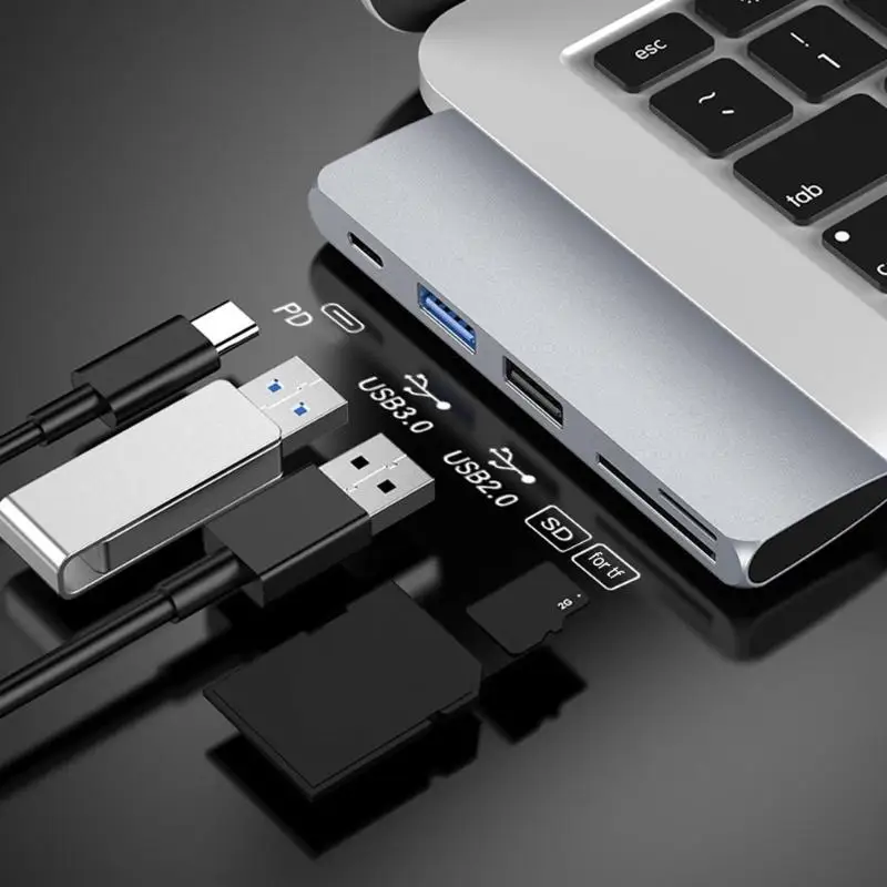 USB C концентратор тип-c к USB 3,0 2,0/SD/TF кард-ридер/PD зарядный адаптер для MacBook/iPad Pro для huawei P30/20/samsung S10/9